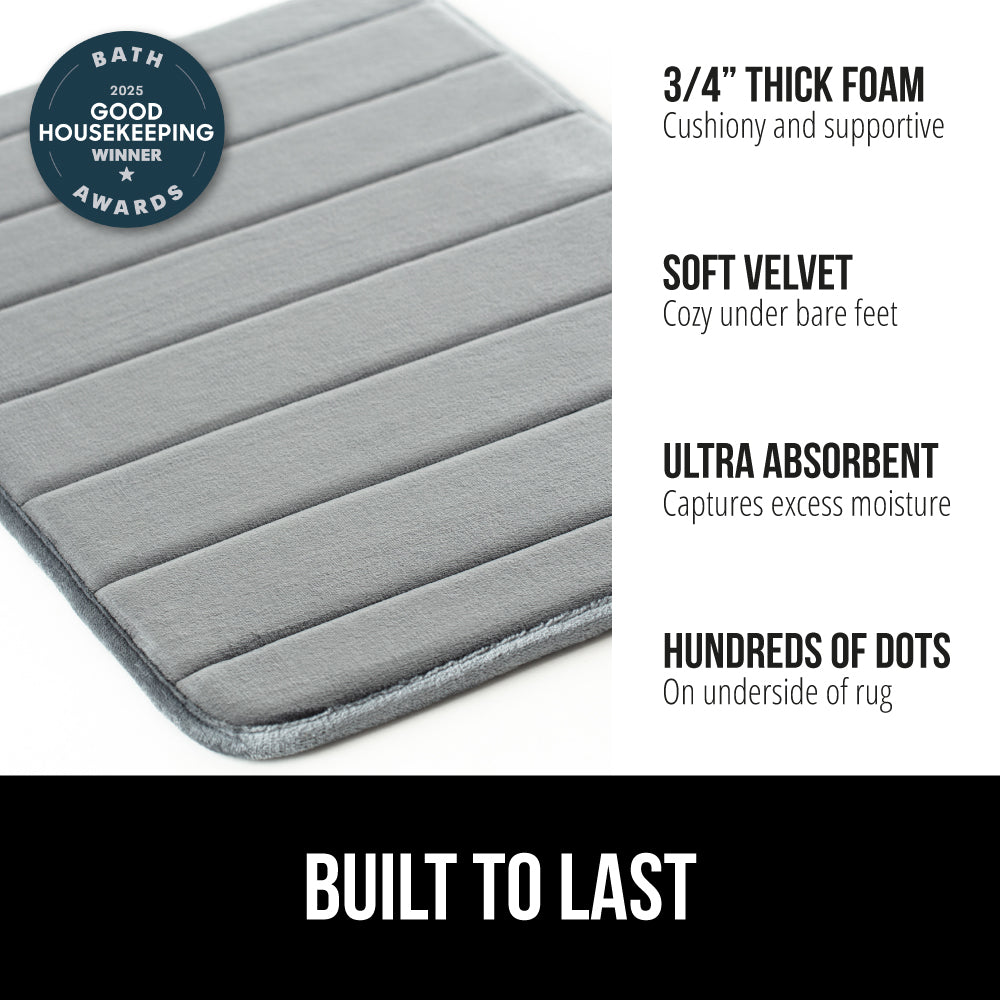 Striped Bath Rug Memory