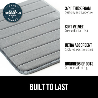 Striped Bath Rug Memory