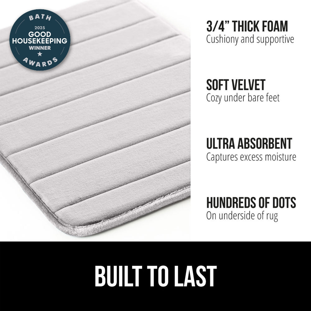 Striped Bath Rug Memory