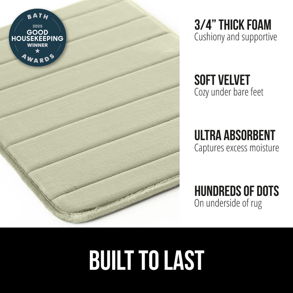 Striped Bath Rug Memory