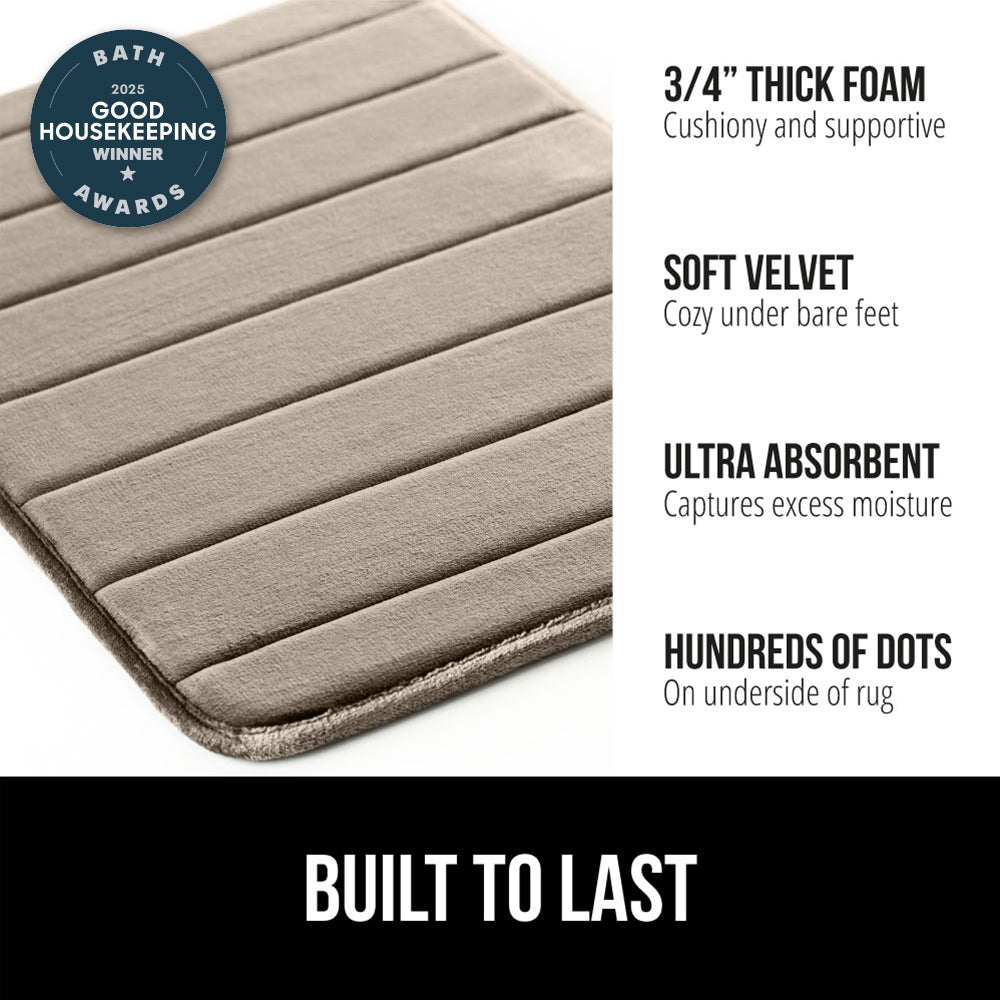 Striped Bath Rug Memory