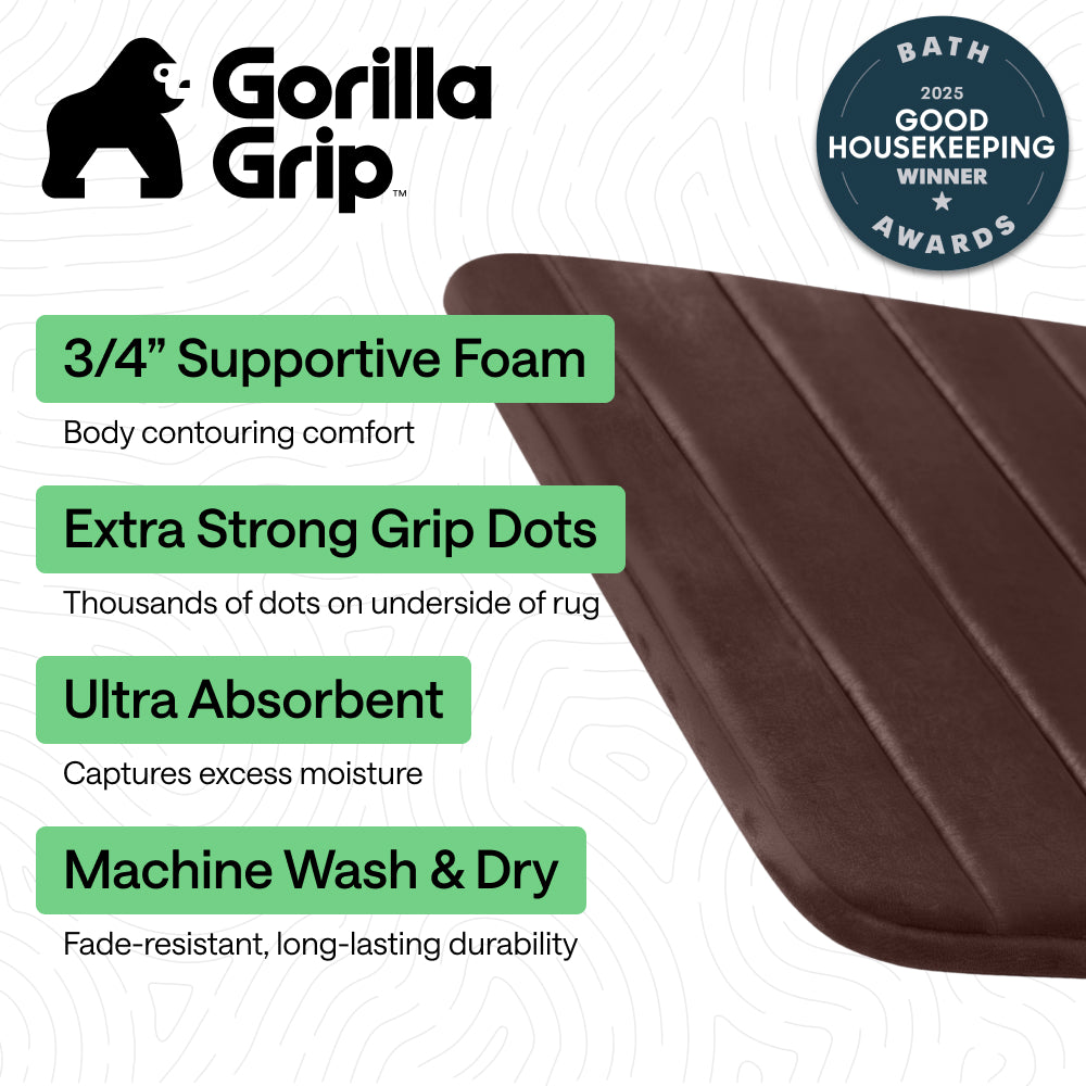 Striped Bath Rug Memory