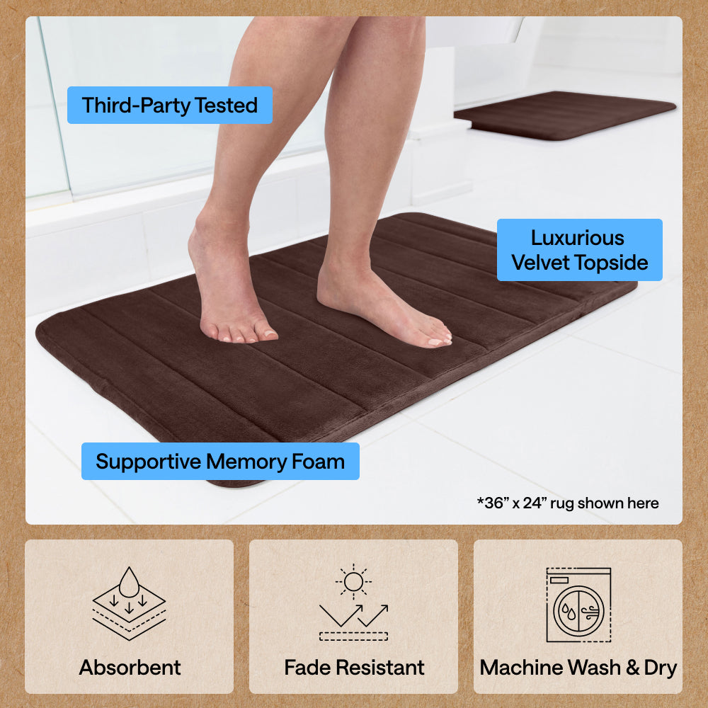 Striped Bath Rug Memory