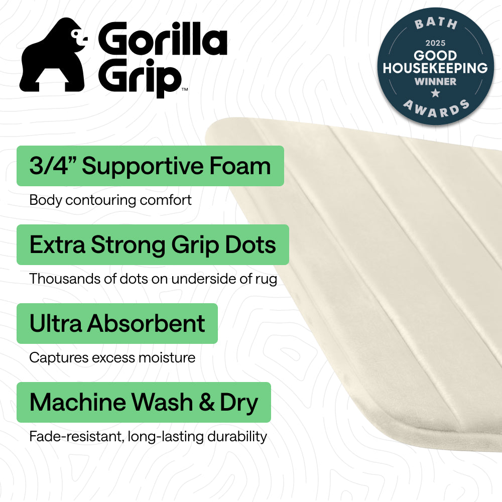 Striped Bath Rug Memory