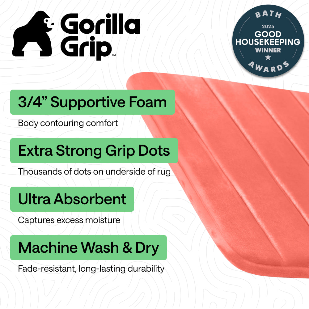 Striped Bath Rug Memory