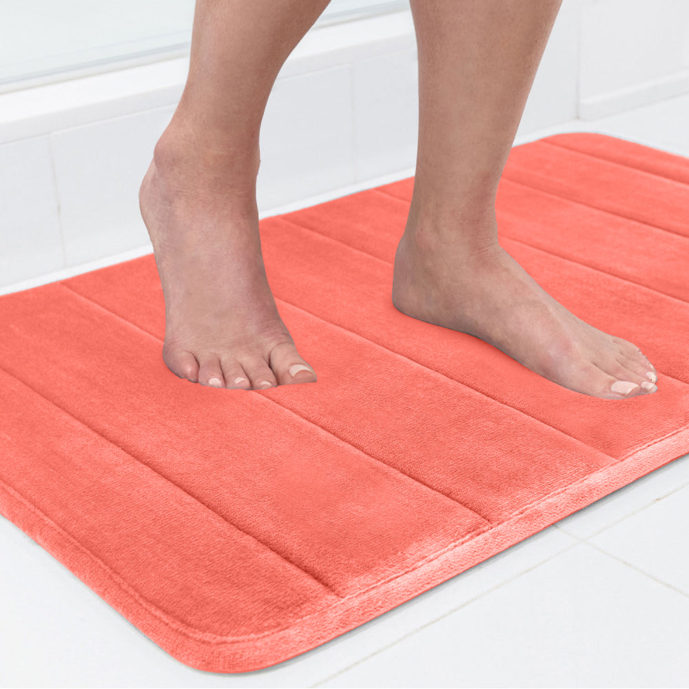 Striped Bath Rug Memory