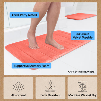 Striped Bath Rug Memory