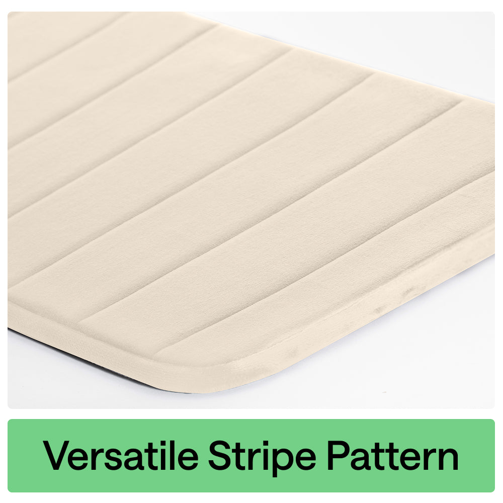 Striped Bath Rug Memory