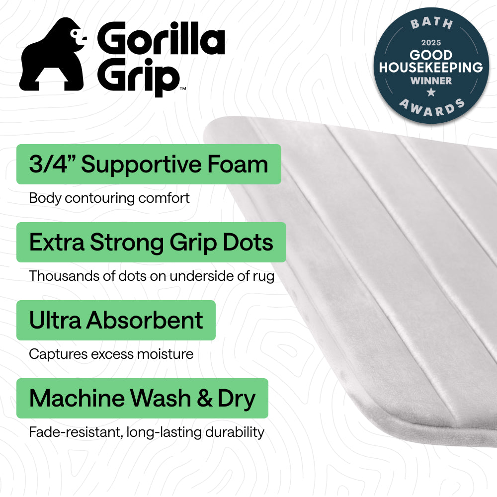 Striped Bath Rug Memory