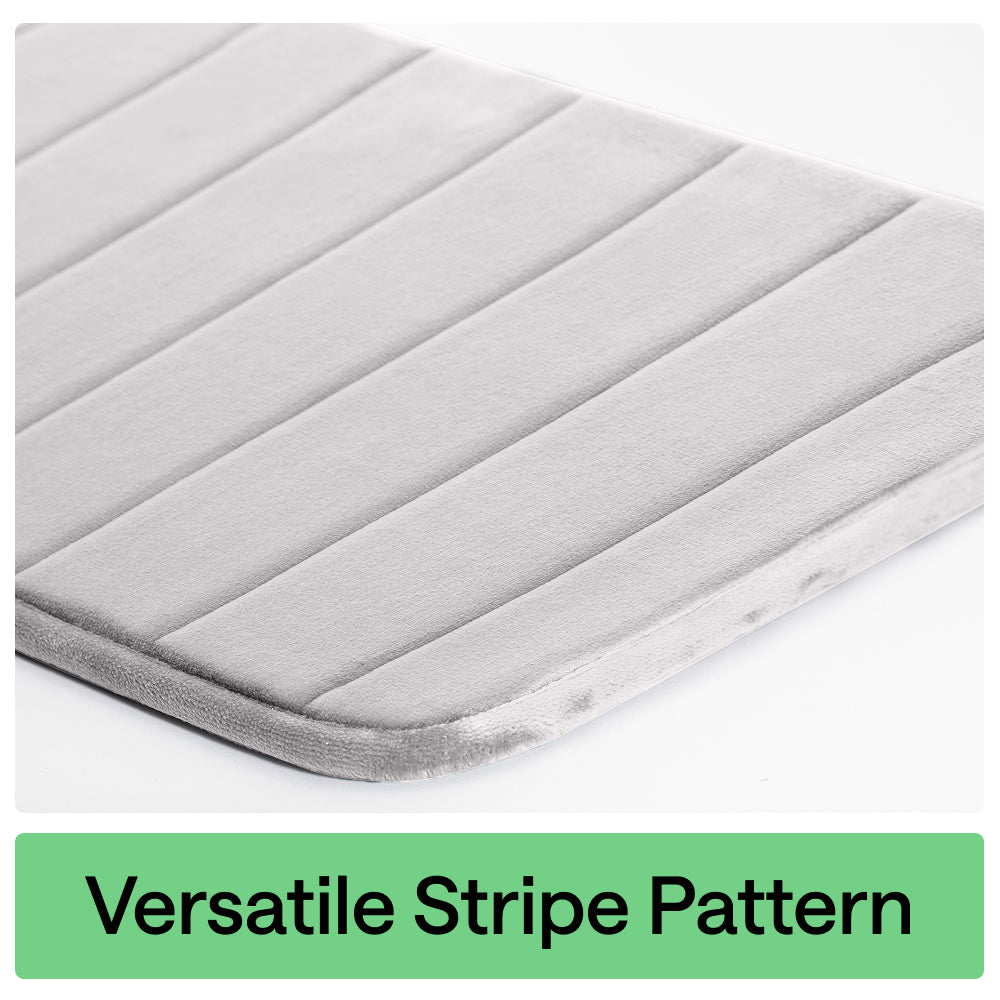 Striped Bath Rug Memory