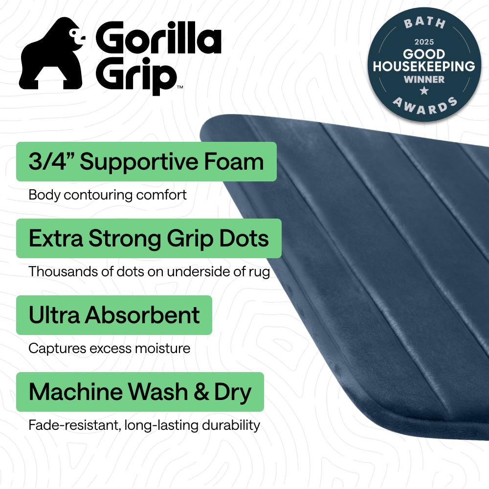 Striped Bath Rug Memory