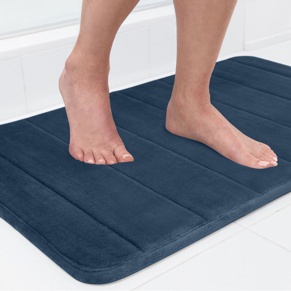 Striped Bath Rug Memory