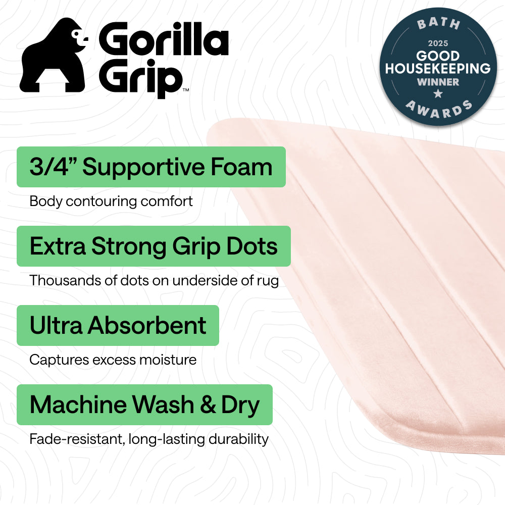 Striped Bath Rug Memory