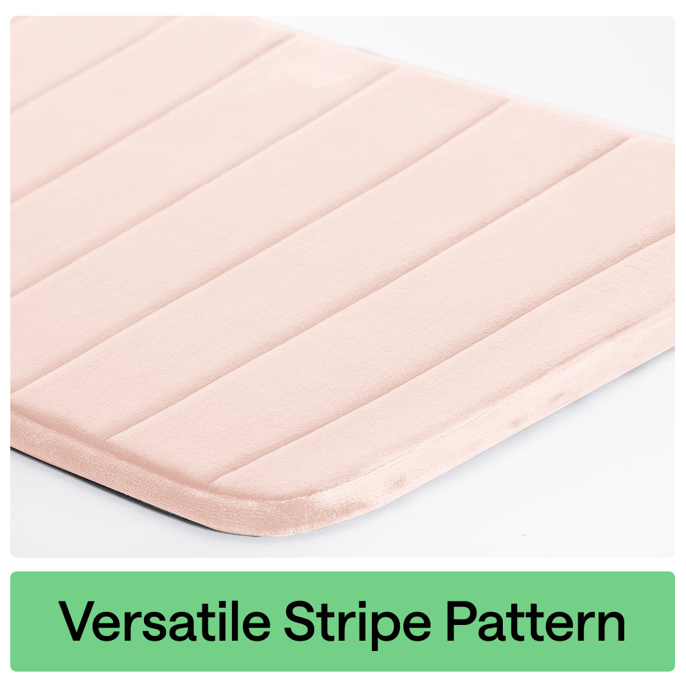 Striped Bath Rug Memory