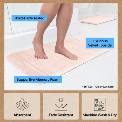 Striped Bath Rug Memory
