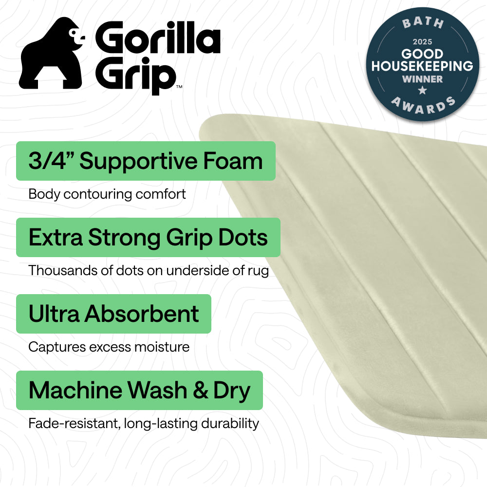 Striped Bath Rug Memory