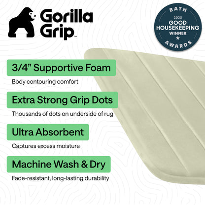 Striped Bath Rug Memory