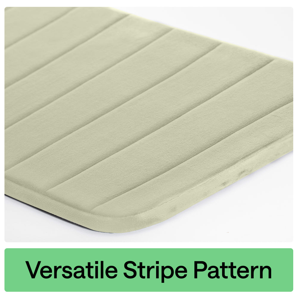Striped Bath Rug Memory