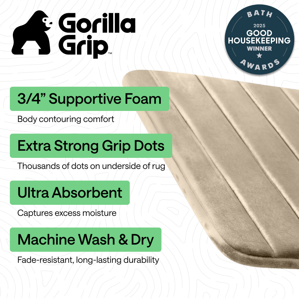 Striped Bath Rug Memory