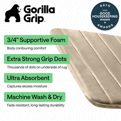 Striped Bath Rug Memory