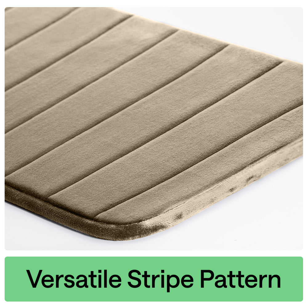 Striped Bath Rug Memory