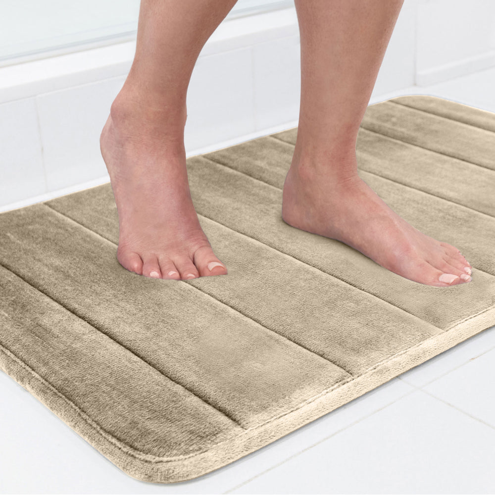 Striped Bath Rug Memory