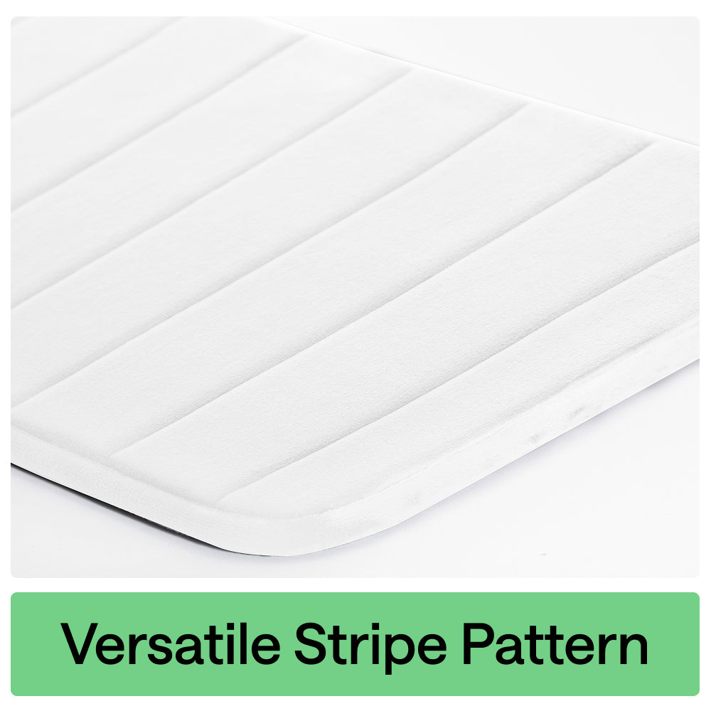Striped Bath Rug Memory