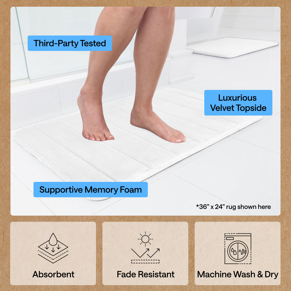 Striped Bath Rug Memory