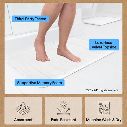 Striped Bath Rug Memory