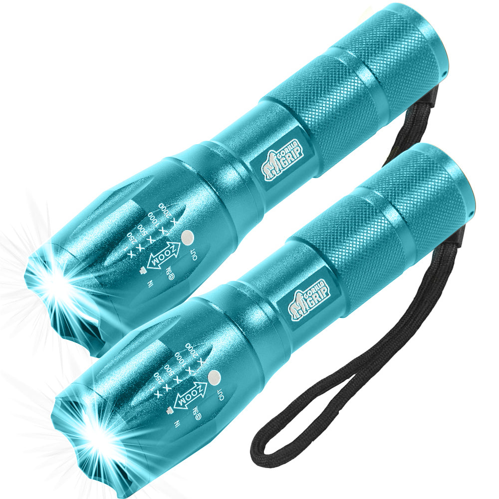 Flashlight  Gorilla Grip Turquoise 2 Pack 