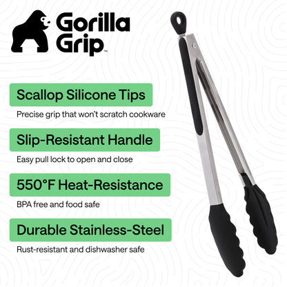 Silicone Tong Set
