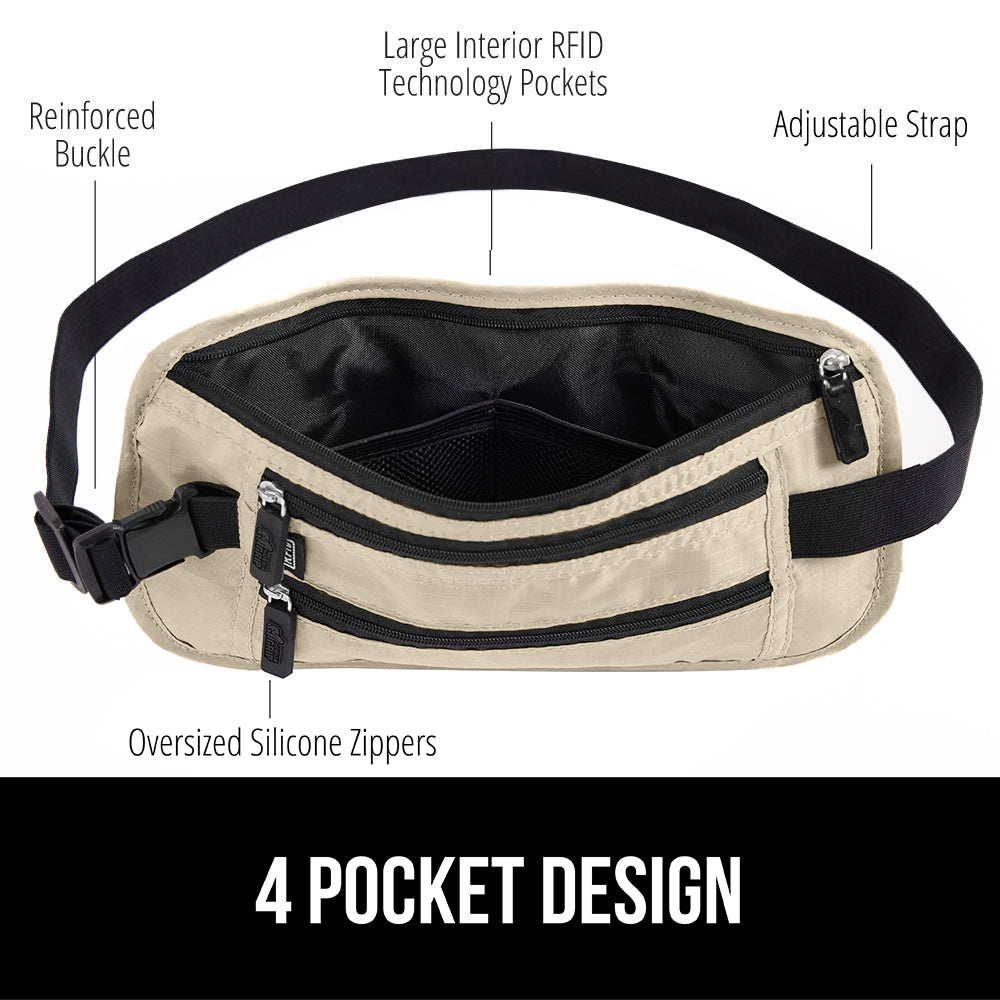 Travel Money Belt  Gorilla Grip   