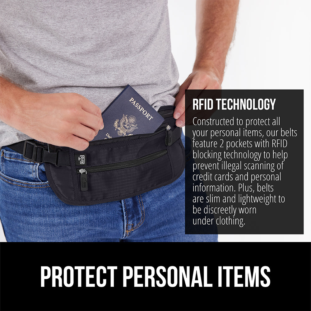 Travel Money Belt  Gorilla Grip   