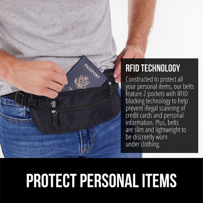 Travel Money Belt  Gorilla Grip   