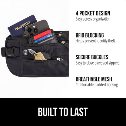 Travel Money Belt  Gorilla Grip   