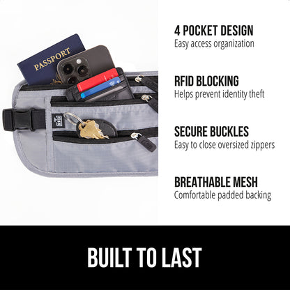 Travel Money Belt  Gorilla Grip   