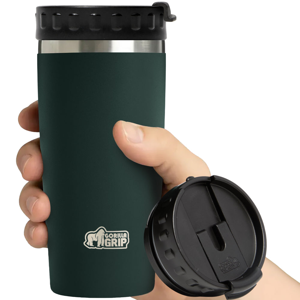 Travel Mug Gorilla Grip Hunter Green