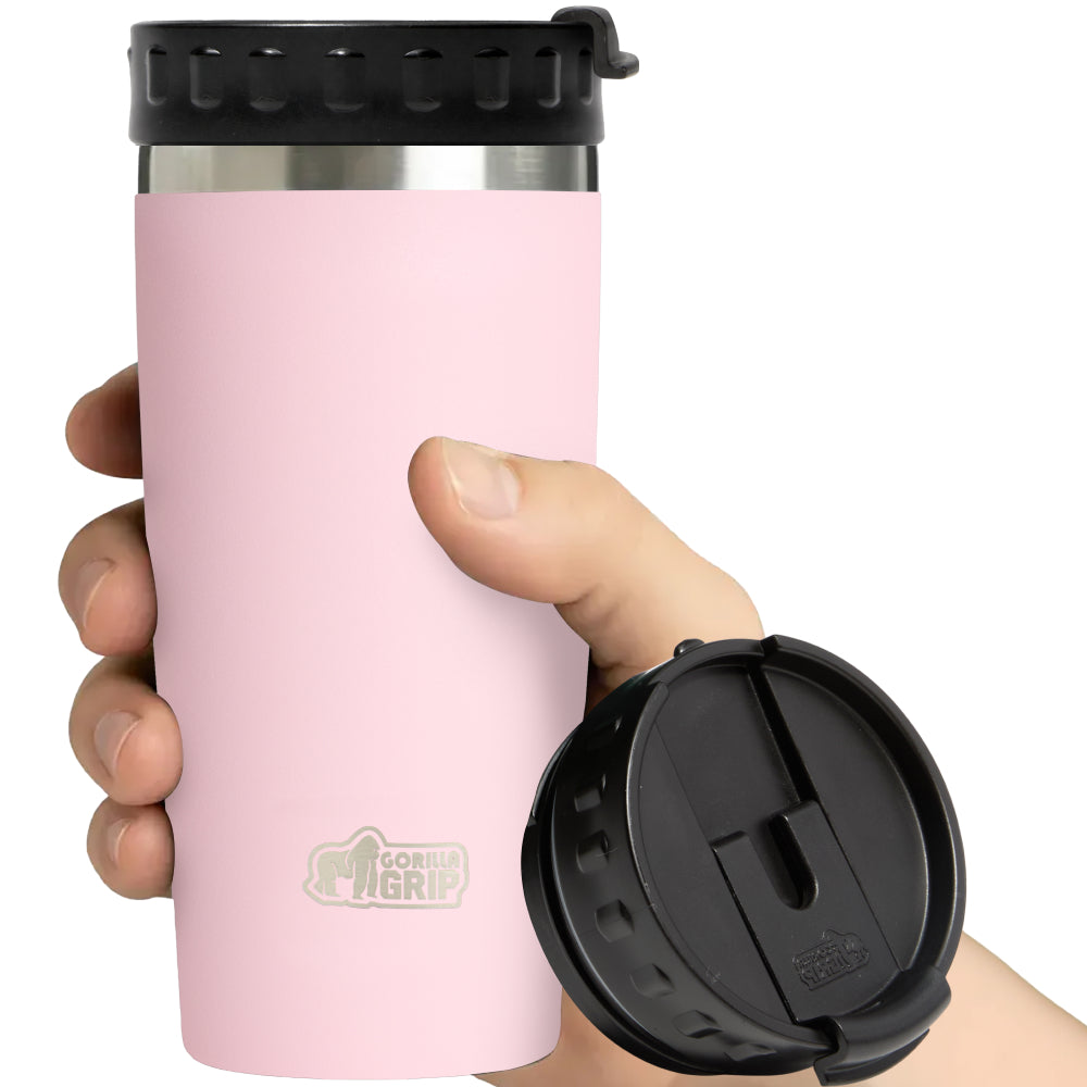 Travel Mug Gorilla Grip Pink
