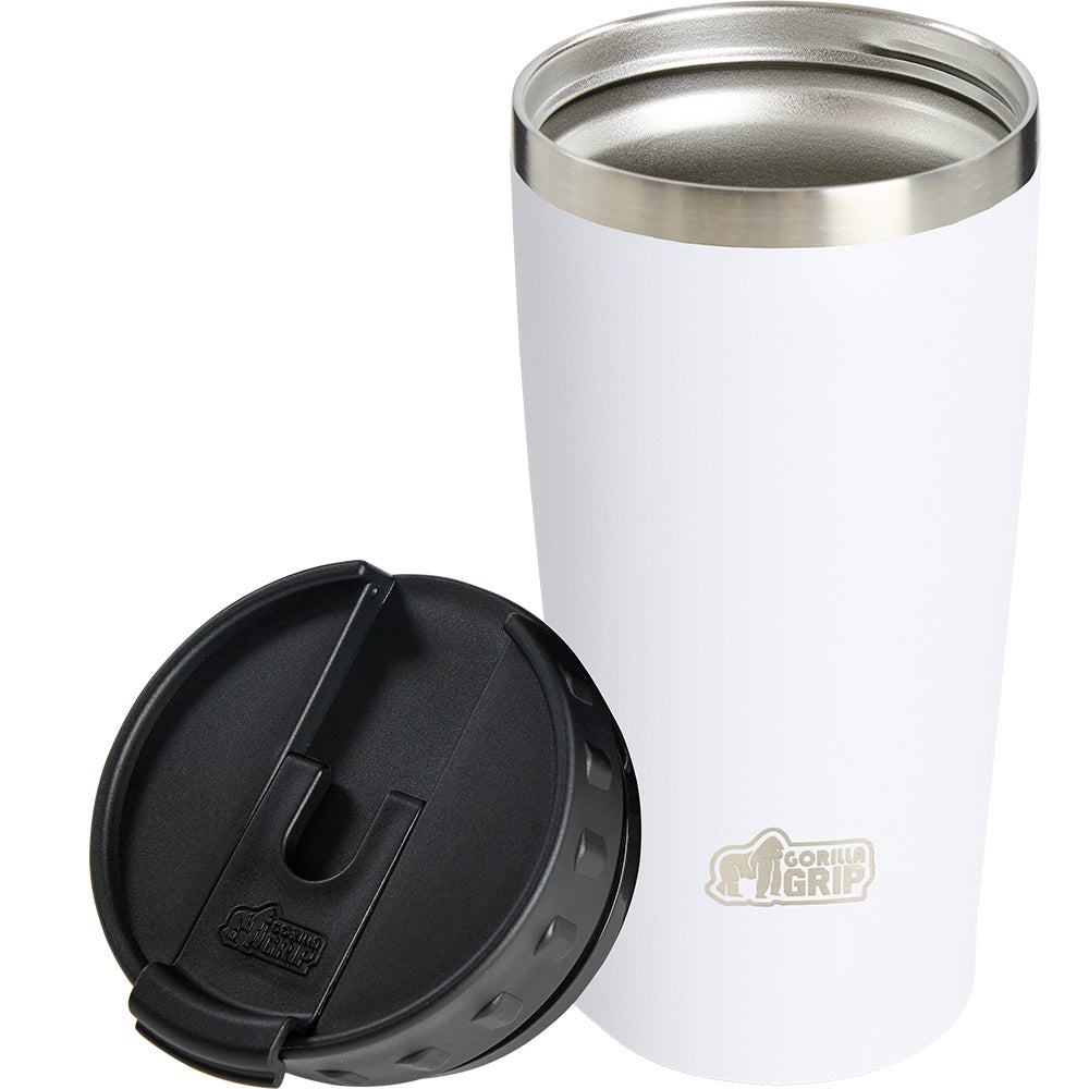 Travel Mug Gorilla Grip White