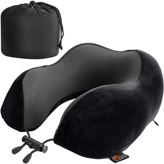 Travel Neck Pillow Gorilla Grip Black