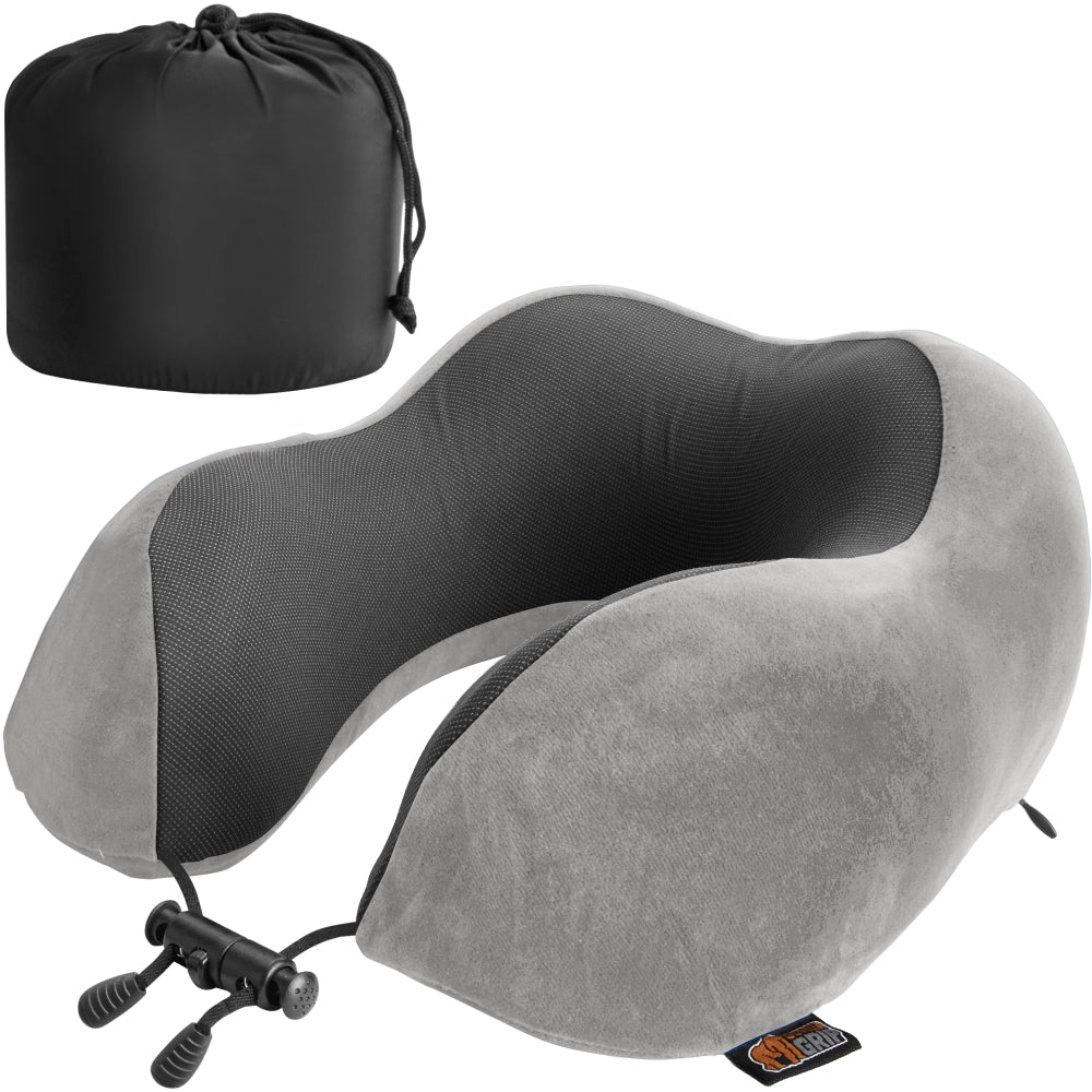 Travel Neck Pillow Gorilla Grip Gray