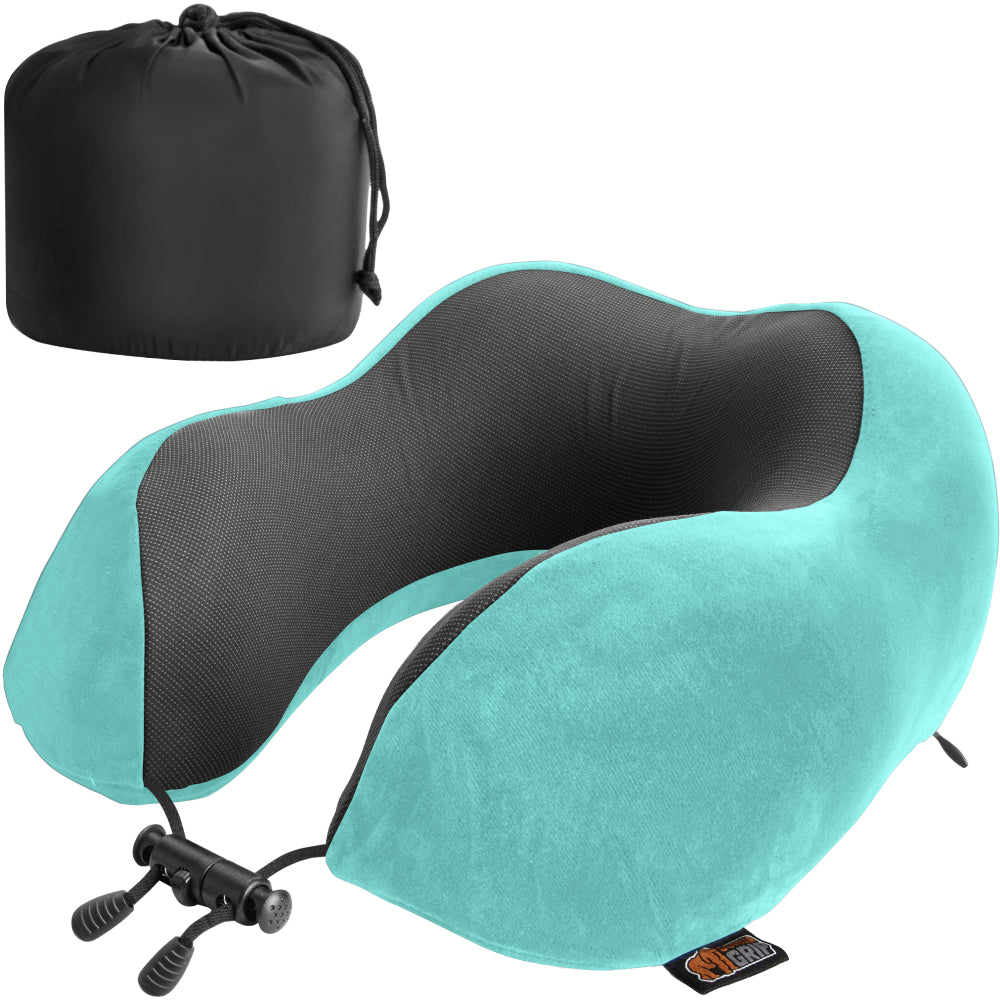 Travel Neck Pillow Gorilla Grip Turquoise