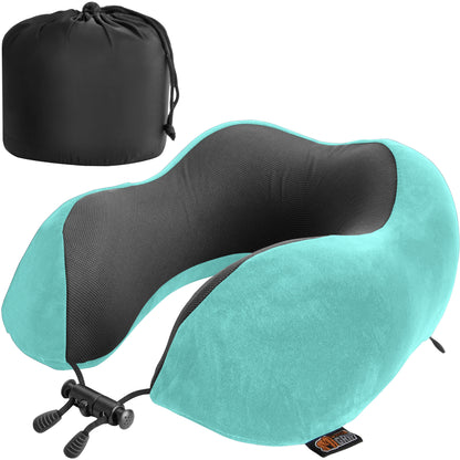 Travel Neck Pillow Gorilla Grip Turquoise