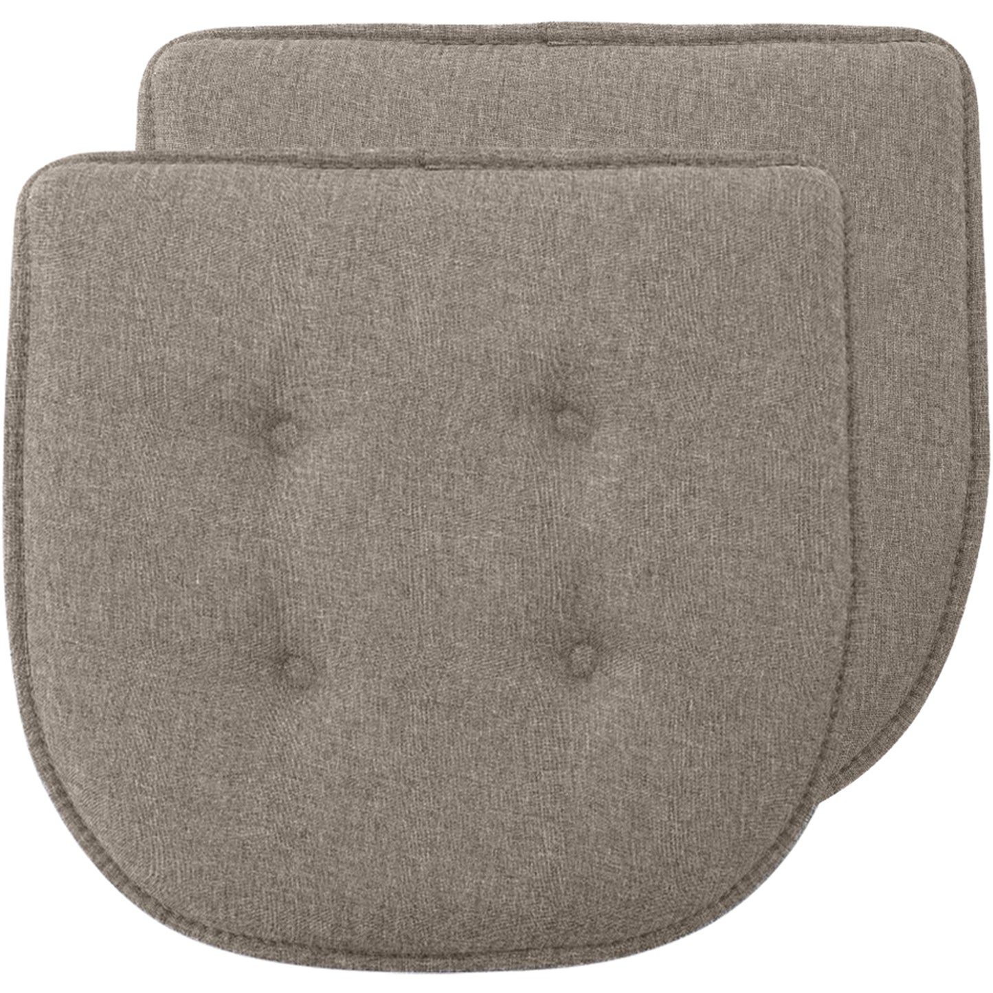 Chair Pad Gorilla Grip Beige (Tufted) 16" x 17" (2 Pack)