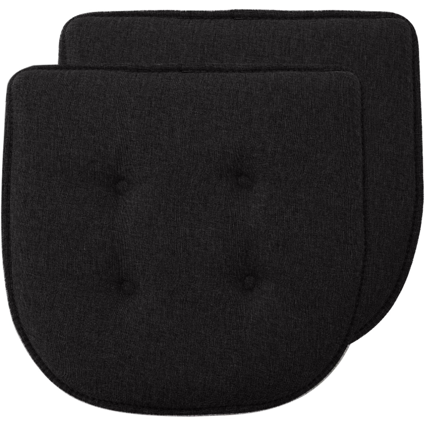 Chair Pad Gorilla Grip Black (Tufted) 16" x 17" (2 Pack)