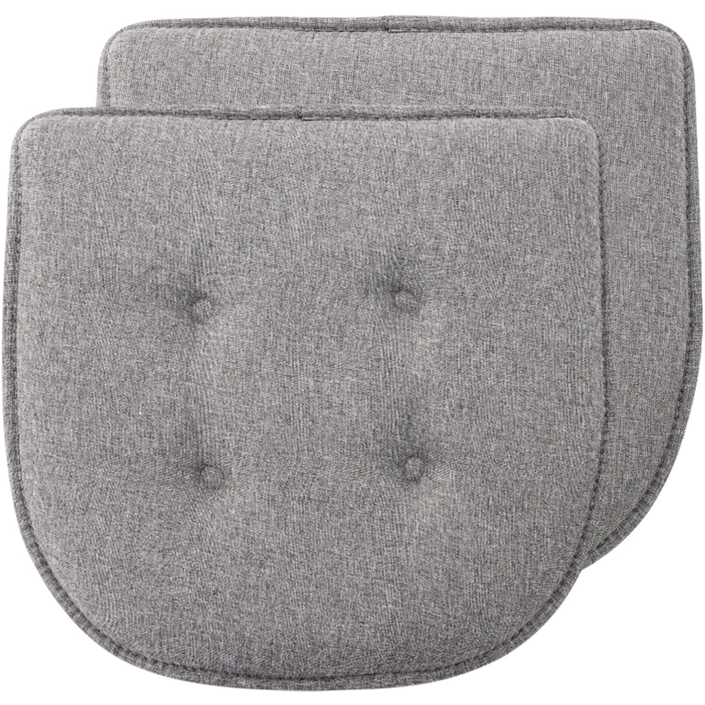 Chair Pad Gorilla Grip Gray (Tufted) 16" x 17" (2 Pack)