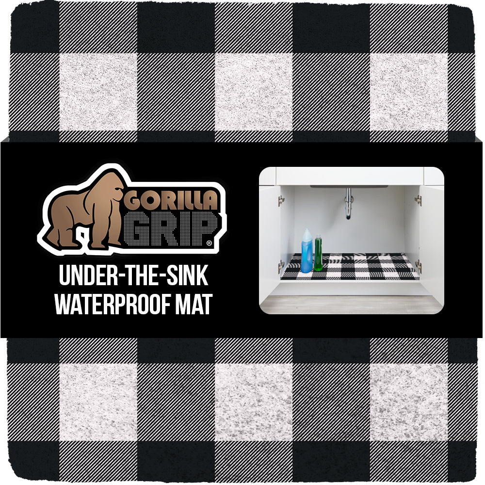 LeakGuard Liner  Gorilla Grip Buffalo Checkered Black White 24x24 