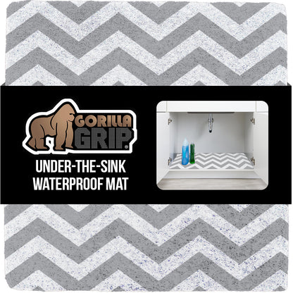 LeakGuard Liner  Gorilla Grip Chevron: Gray/White 24x24 