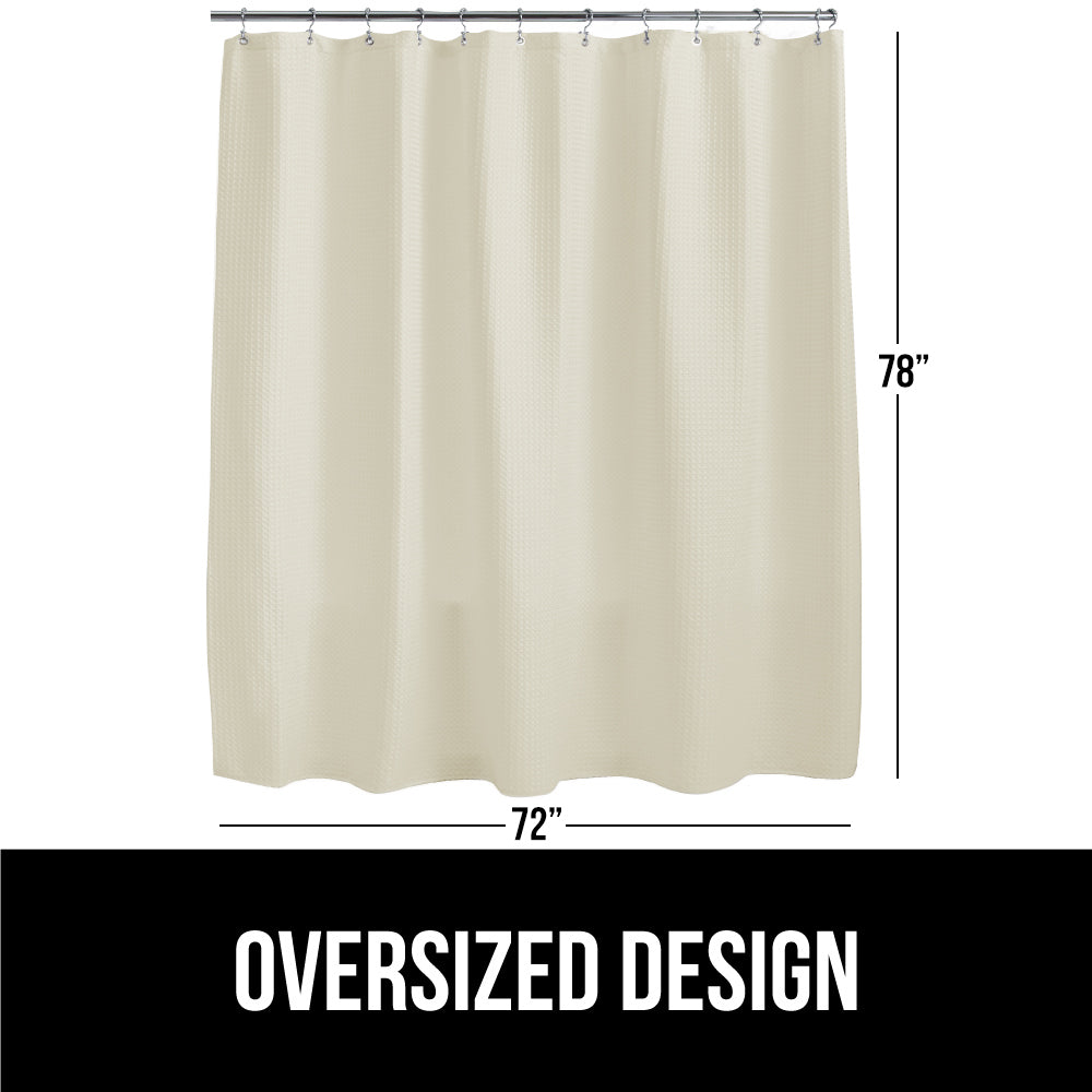 Waffle Shower Curtain  Gorilla Grip   