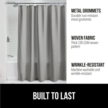 Waffle Shower Curtain  Gorilla Grip   